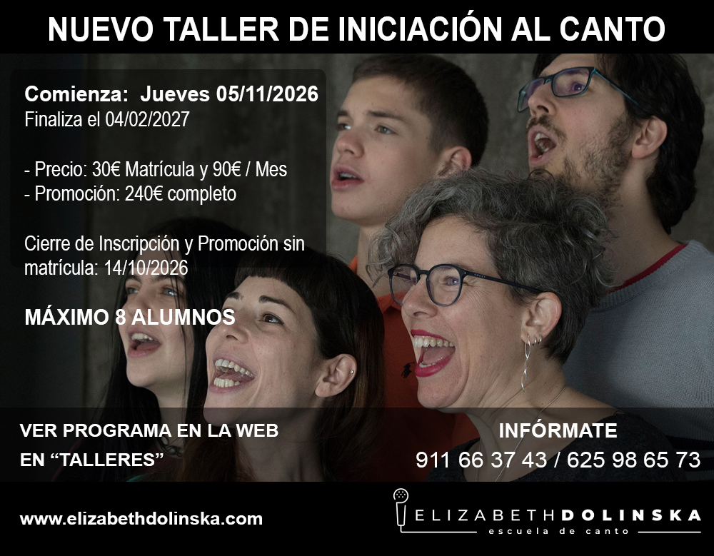 Taller de iniciación al canto